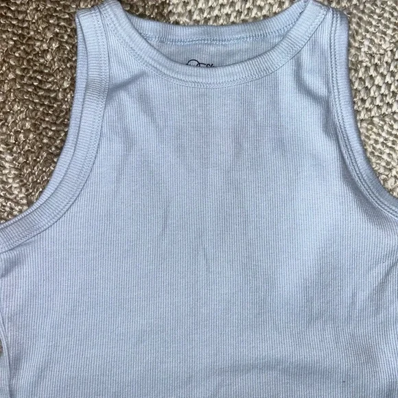 Art Class Light Blue Ribbed Top - Picture 2 of 3